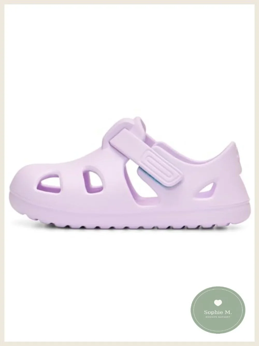 Toddler Water Shoes Sandals APMA Accepted Flexible EVA Closed Toe Adjustable